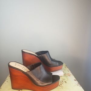 Jessica Simpson Shantelle Black Wedge